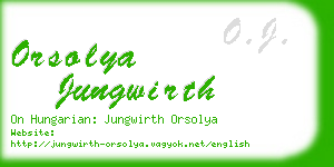 orsolya jungwirth business card